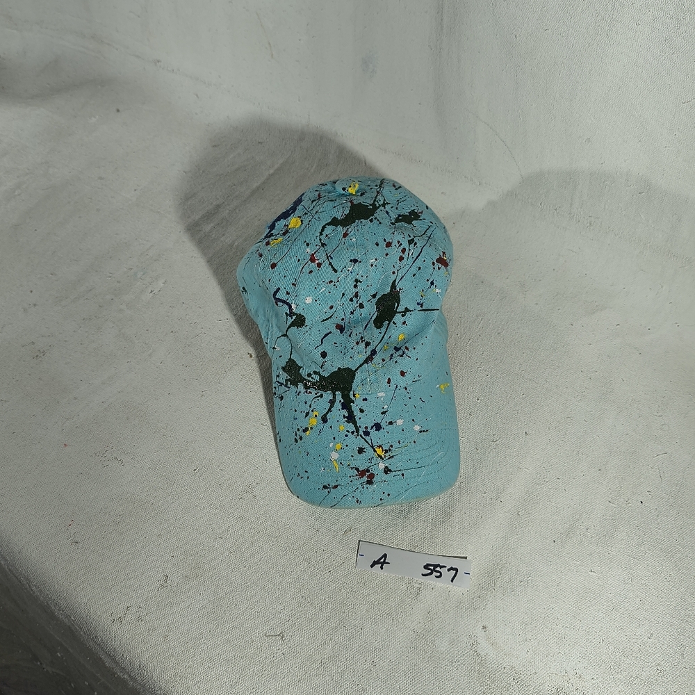Unisex Adj Teal Cap With Unique Street Wear Art By Timothy Designs
